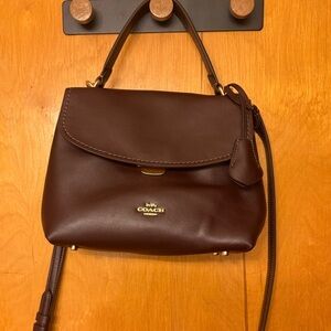 Coach Emory Crossbody and Top handle purse, Pushlock closure, Hidden key ring